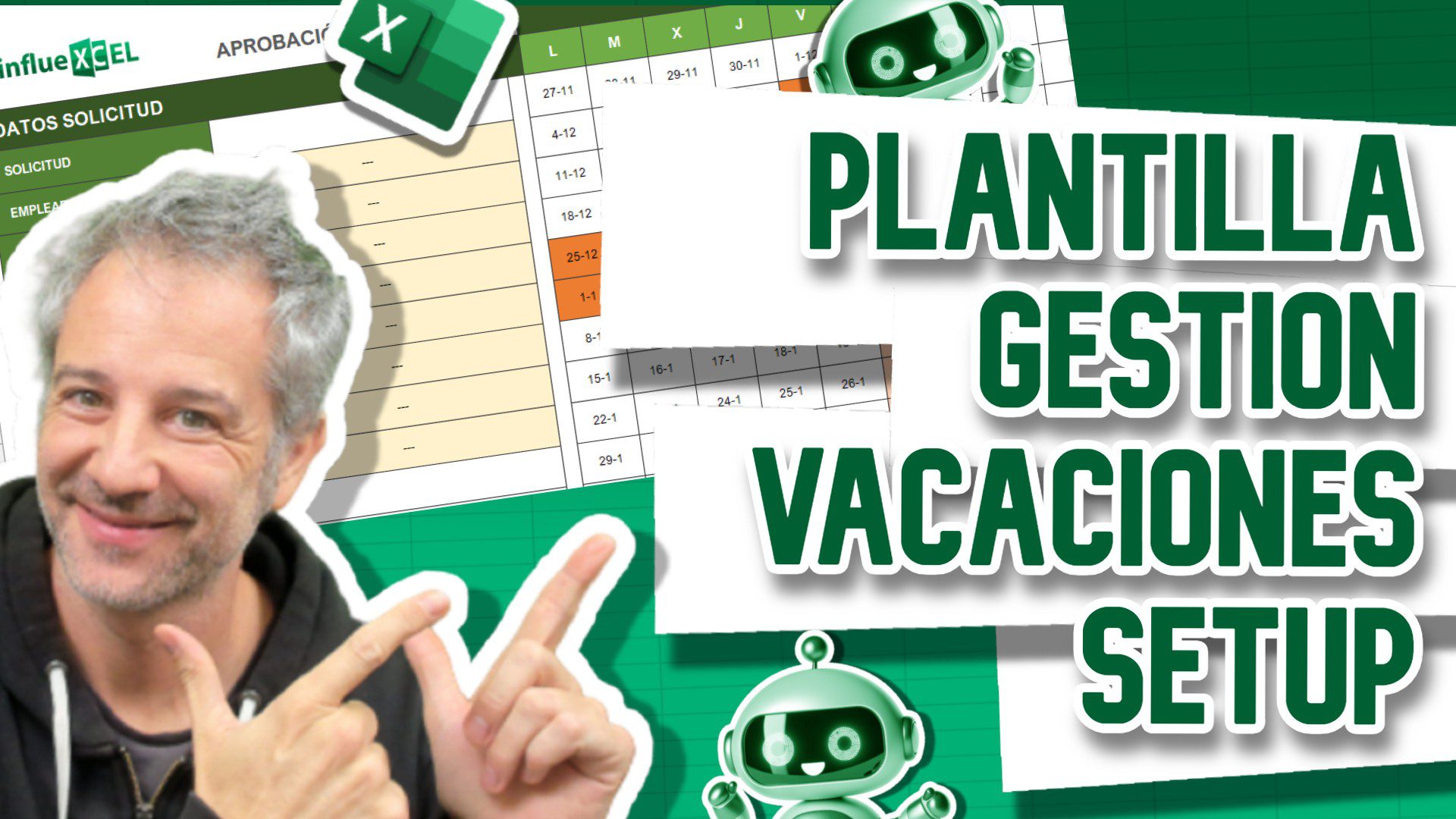 Plantilla de Gestión de vacaciones con Excel